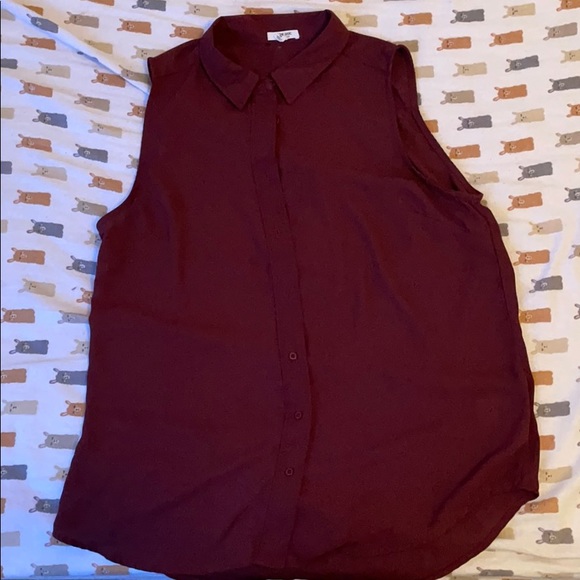 Burgundy button down - Picture 1 of 1